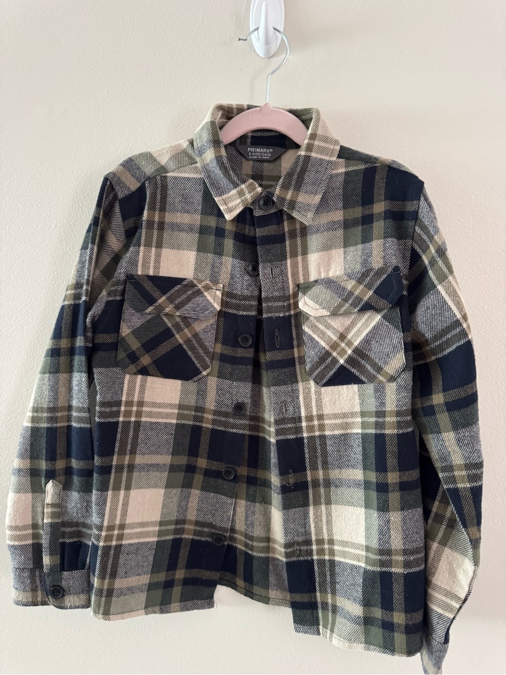 Primark boys  Plaid Button-Front Shacket
